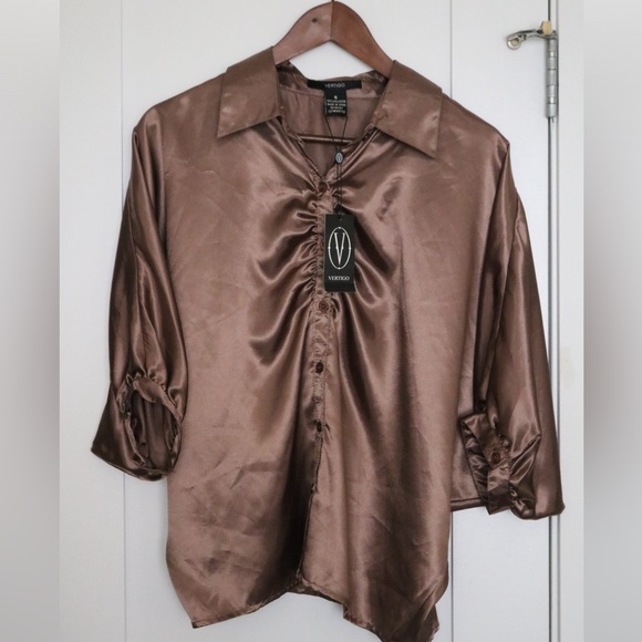 Bronze Vertigo Blouse NWT - Picture 2 of 3